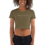 ádeuxboi - Crop Top Tee in "Heather Olive" ONLY